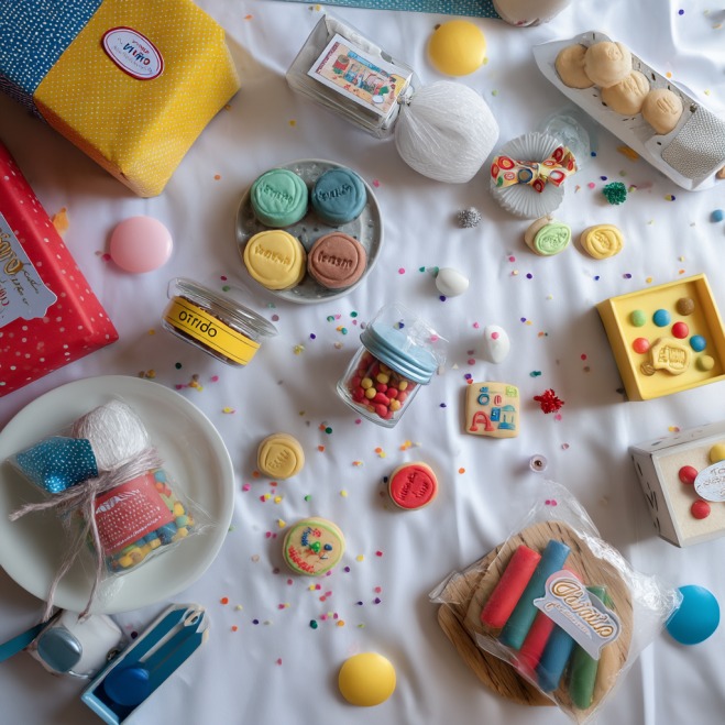 Itens variados para festa infantil ou presentes artesanais